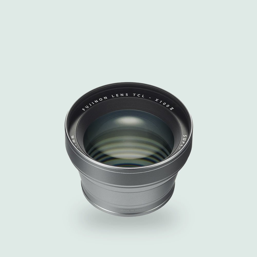 TCL-X100 II Tele Conversion Lens Silver | Fujifilm AU House of